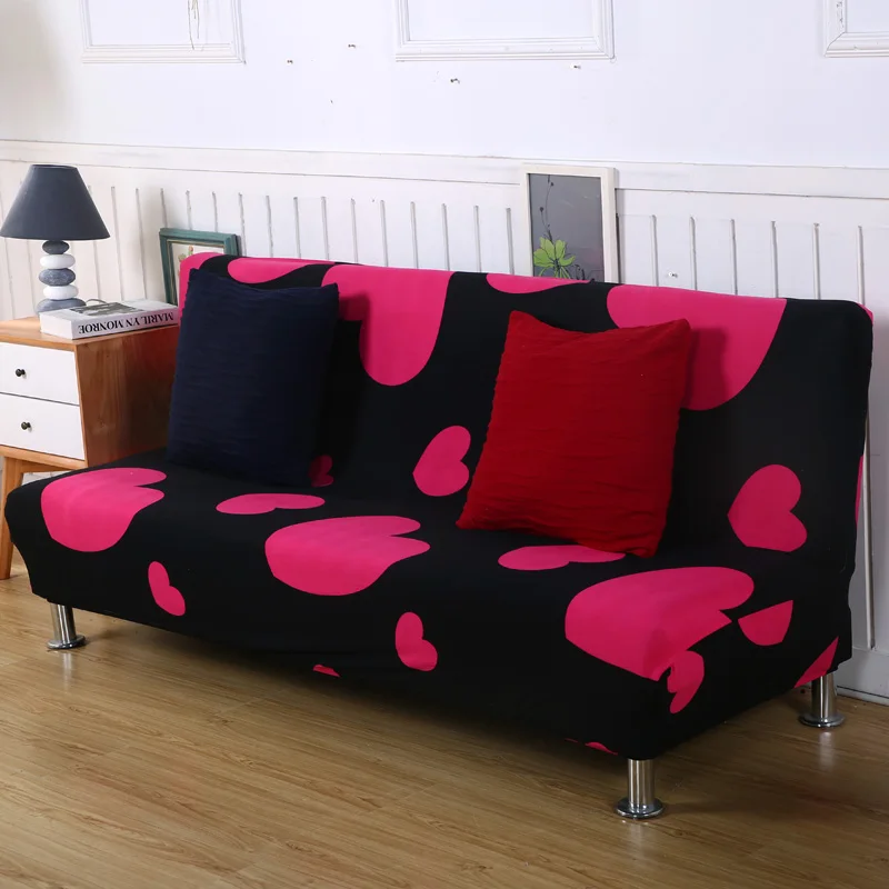 

Love Shape Sofa Bed Cover Tight Wrap All-inclusive Without Armrest Folding Sofa Bed Cover Sofa Furniture Cover 185cm-200cm