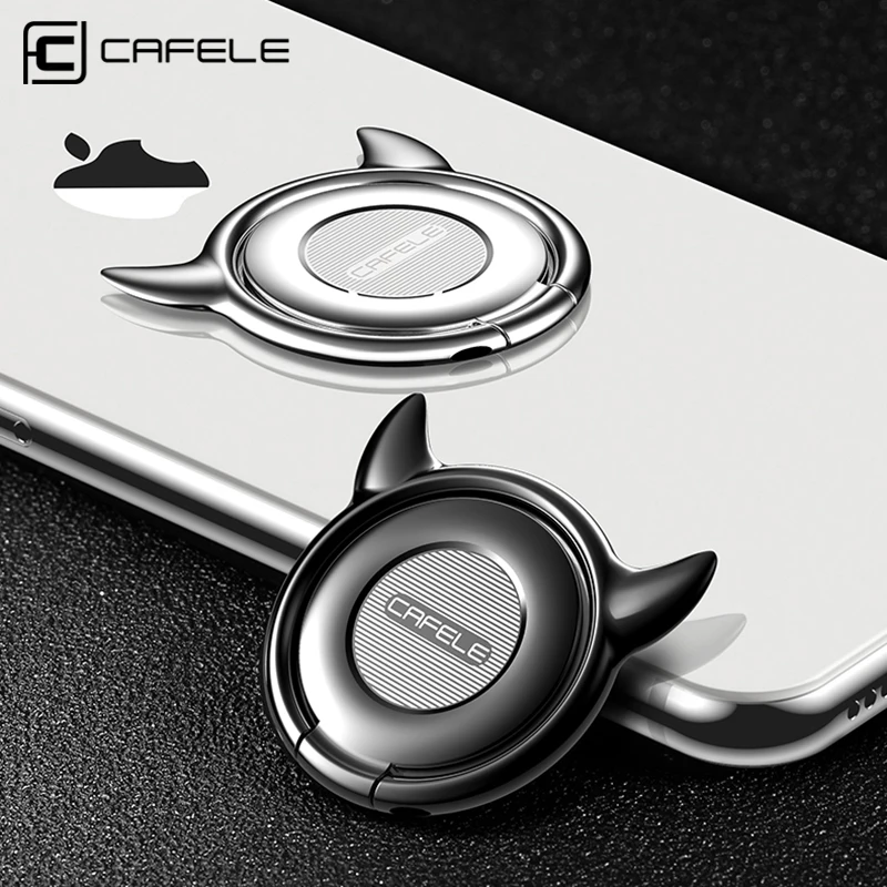 

CAFELE demon Finger Ring Holder for iPhone X 8 7 6s plus Samsung S8 Aluminium Alloy Luxury 360 rotate universal ring holder