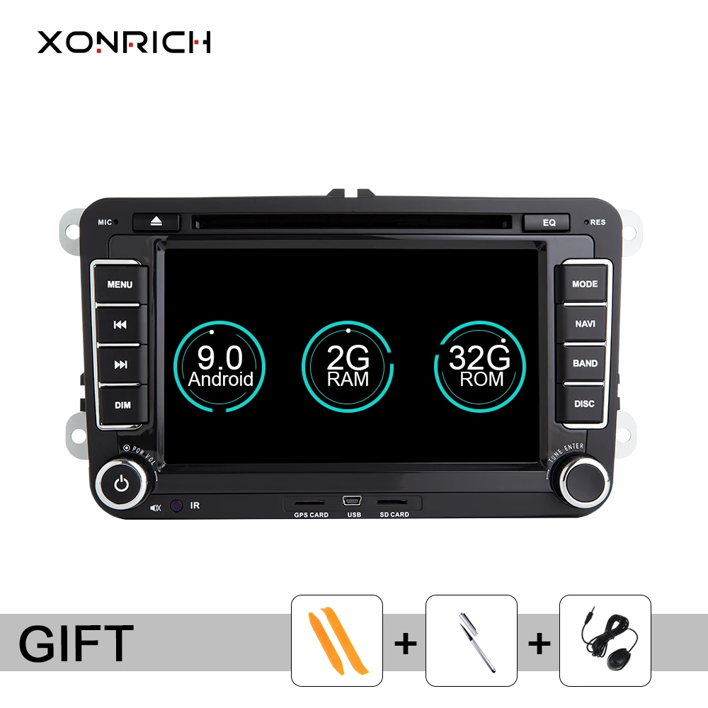 #^Special Price 2 din Android 9.0 Car Multimedia Car Radio GPS For Amarok Volkswagen VW Passat b6 Polo Skoda Octavia 2 Tiguan golf 5 6 seat leon