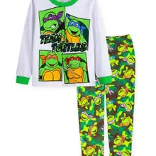 Новые осенние Зимние детские пижамы комплект одежды для мальчиков с мультяшным рисунком, хлопковые топы с длинными рукавами+ штаны Ночная рубашка; одежда для сна Пижама для мальчиков комплекты одежды rt