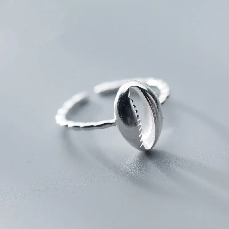 

Simple Hollow Oval Waterdrop 925 Sterling Silver Adjustable Ring