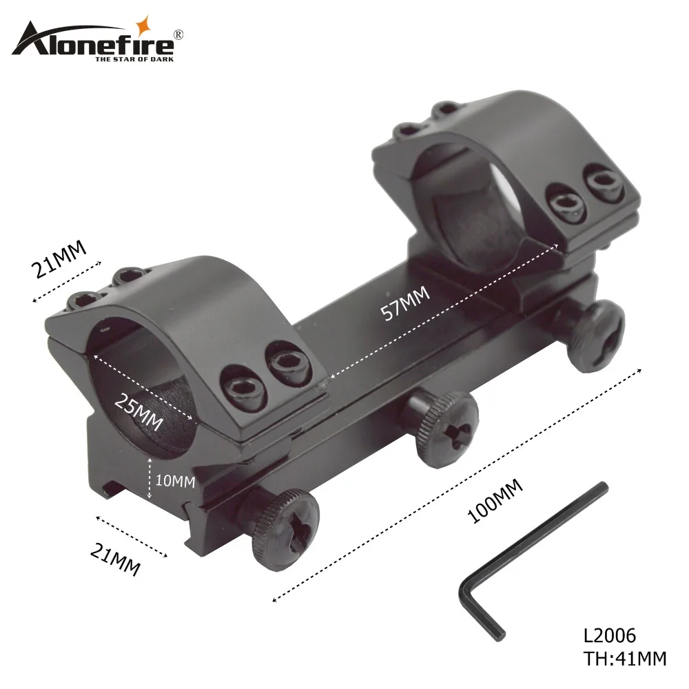 AloneFire L2006 25,4 мм " кольцо Крепление винтовка прицел Пикатинни 21 мм рельс плоский Топ для ружейный лазер Охота Тактический