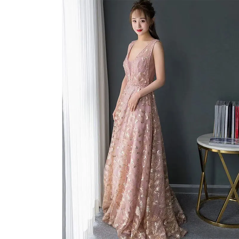 Ssyfashion сексуальные платья с v образным вырезом без рукавов кружево на спине пол