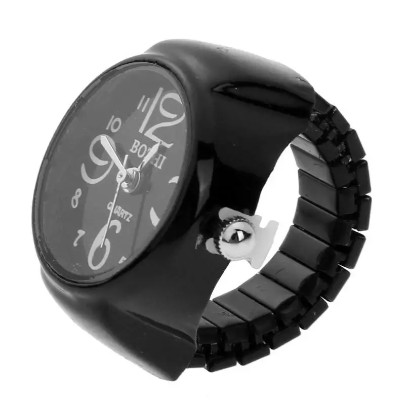 Новые Свадебные часы кольцо повседневные мужские и женские ювелирные изделия персонализированные кольца арабские цифры цифровой карманный палец кольцо дропшиппинг