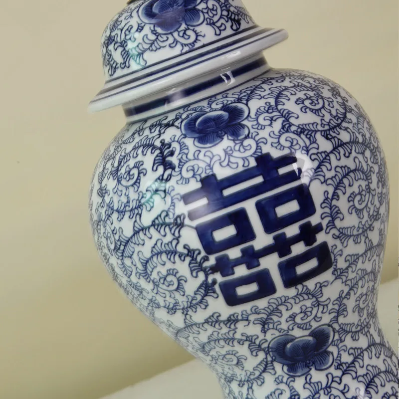 China Antique Living Room Study Retro Vintage Table Lamp Porcelain Ceramic Table Lamp wedding decoration table lamp e27 (1)