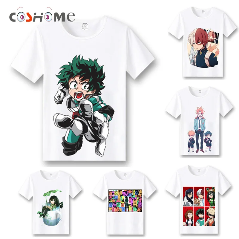 Футболка Coshome Boku No Hero Academia костюмы для косплея футболка с короткими рукавами