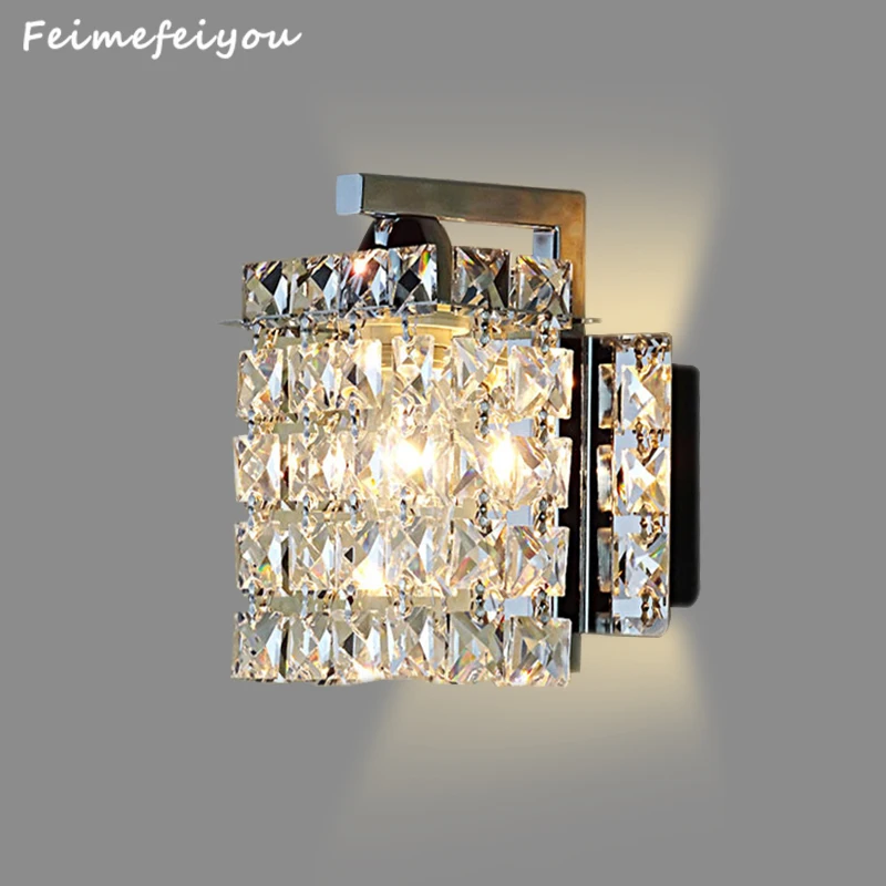 

LYFS led crystal wall lamp Wall lights luminaria home lighting living room modern WALL light lampshade for bathroom