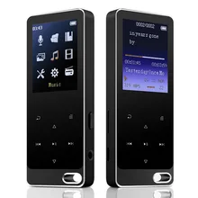Metal portátil Mini Original RUIZU X19 MP3 reproductor 8 GB 1,8 pantalla con mp3 deporte del jugador de Música Radio FM grabador e-Book reloj