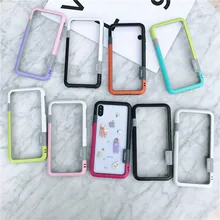 Модный мягкий чехол-бампер из ТПУ для iphone X, XR, XS, MAX, Пряжка для телефона, рамка для iphone 6, 6s, 7, 8 Plus, 11 Pro, Max, чехол для телефона, чехол