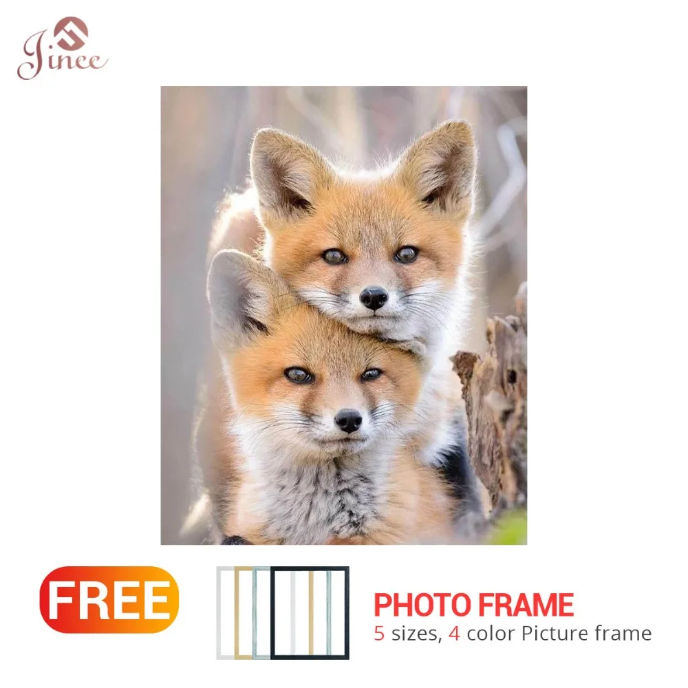 

5D DIY Animal diamond painting full square/round little fox diamond painting rhinestones embroidery home decor vacation gift