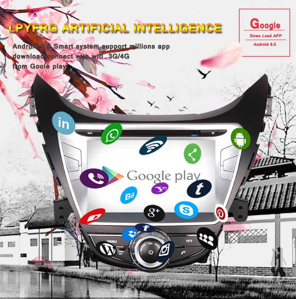 Sale 2DIN Android 9.0 Car DVD player with GPS audio Radio BT/TV car multimedia headunit for Hyundai Elantra/Avante/I35 2011 2012 2013 6 Sale 2DIN Android 9.0 Car DVD player with GPS audio Radio BT/TV car multimedia headunit for Hyundai Elantra/Avante/I35 2011 2012 2013 6