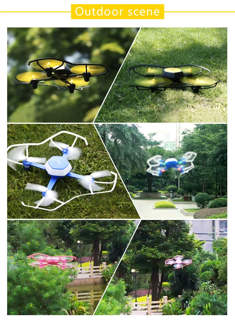 Удивительные huajun w606-6 Quadcopter с Wi-Fi HD Камера высота Удержание headless режим Дистанционное управление самолета Игрушечные лошадки VS SYMA h8c Дрон