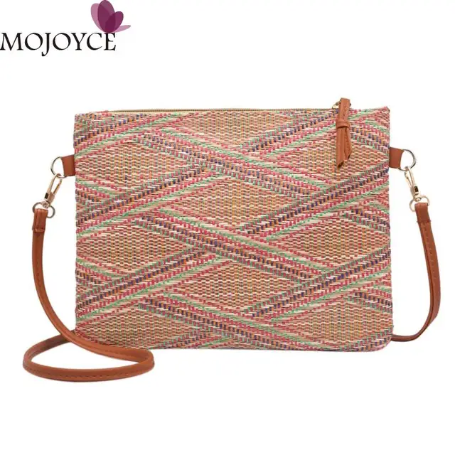 Women Exclusive Design Vintage Weave Messenger Shoulder Bags Casual Purse Crossbody Handbags S Travel Ping Bag In