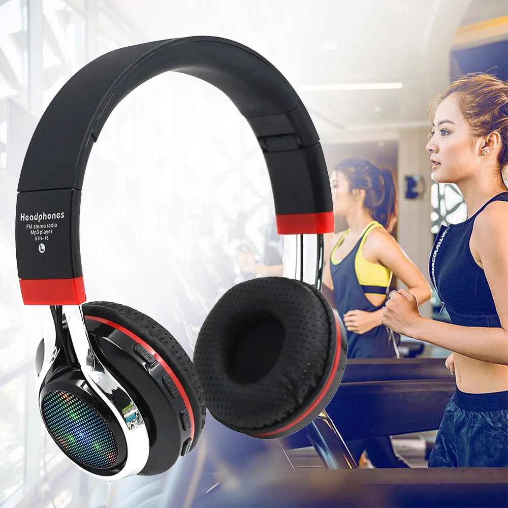 Беспроводные наушники Bluetooth 4 1 Гарнитура с шумоподавлением и радио легкая работа