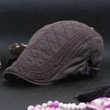 Унисекс Гольф вождения хлопок Солнцезащитная плоская кепка для мужчин и женщин сплошной цвет Уличная Повседневная весенне-летняя кепка