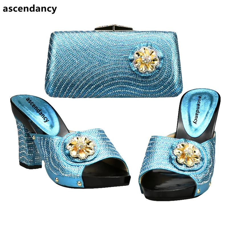 Tasche Letzten f passenden Schuh italienischen und Himmel blauen yI7vYbfg6