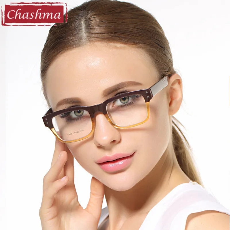 Chashma Korean Glasses Frames TR 90 Black Stripe Prescription Glasses