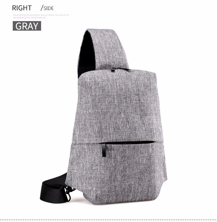 AHRI 2017 New Soft Waterproof High Capacity Chest Bag For Men Female Canvas Sling Bag Casual Crossbody Bags For Short Trip Urban 17