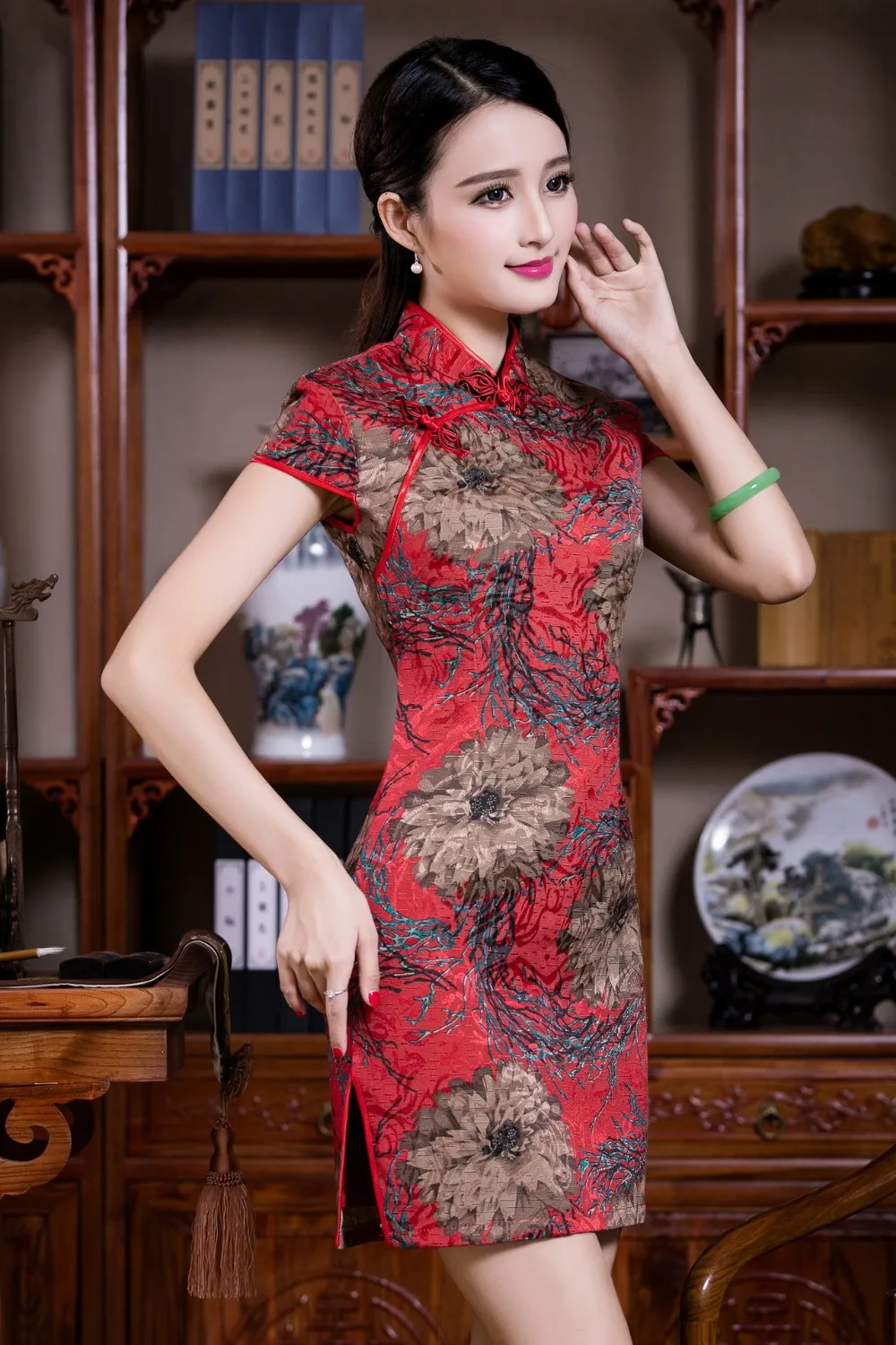 Высокое качество, лето, новый китайский традиционный хлопок лен Мини Qipao Cheongsam Женская Пром платье Vestir Vestido де Noche