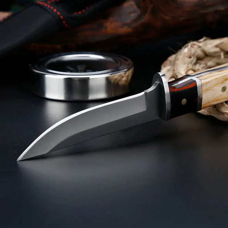 handmade wood handle outdoor camping hunting survival rescue post edc tools  (2)