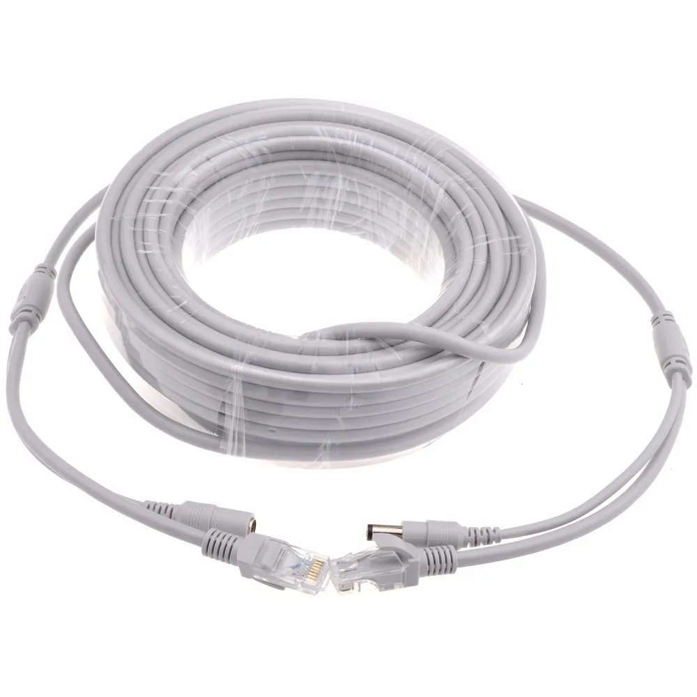 Сетевой кабель для системы видеонаблюдения 10 м/33 фута RJ45 CAT5/CAT 5e + удлинитель