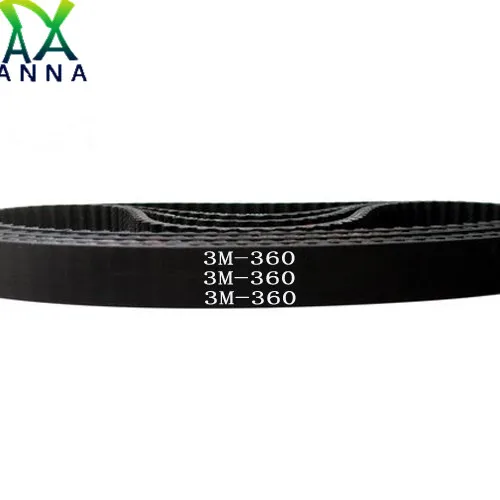 

HTD 3M Timing belt C= 360 363 366 369 width 6/9/15mm Teeth 120 121 122 123 HTD3M synchronous 360-3M 363-3M 366-3M 369-3M