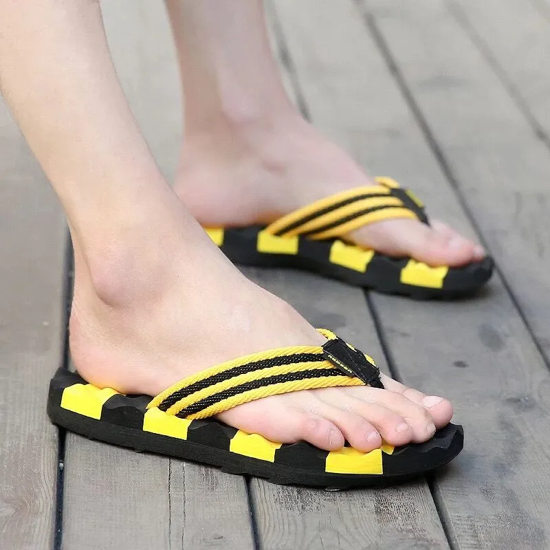 

Summer Slippers Men Bathroom Home Slippers Fashion Couples Beach Slippers Men Outdoor Leisure Flip Flop Sandals S1088