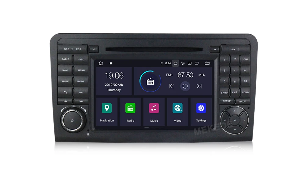 Cheap MEKEDE Android 9.0  car GPS  DVD PLAYER For Mercedes Benz ML GL W164 ML350 ML500 GL320 radio stereo navigation IPS screen DSP 5