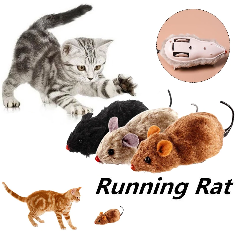 Новая пушистая плюшевая игрушка маленькая мышь, пищащий звук, крыса, забавный подарок, собака, мышь, мини-игрушка, аксессуары для домашних животных, игрушки для кошек