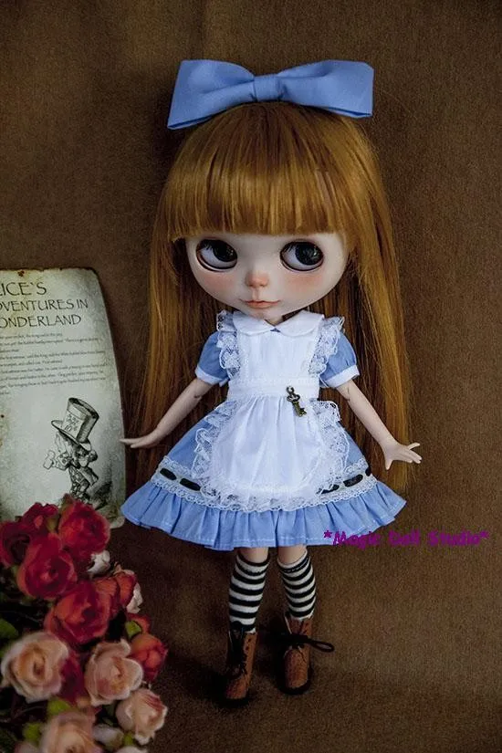 Горячая Распродажа Blyth Doll Blue Alex платье Набор для Neoblythe Doll Blythedoll аксессуары для 1 шт. платье для куклы