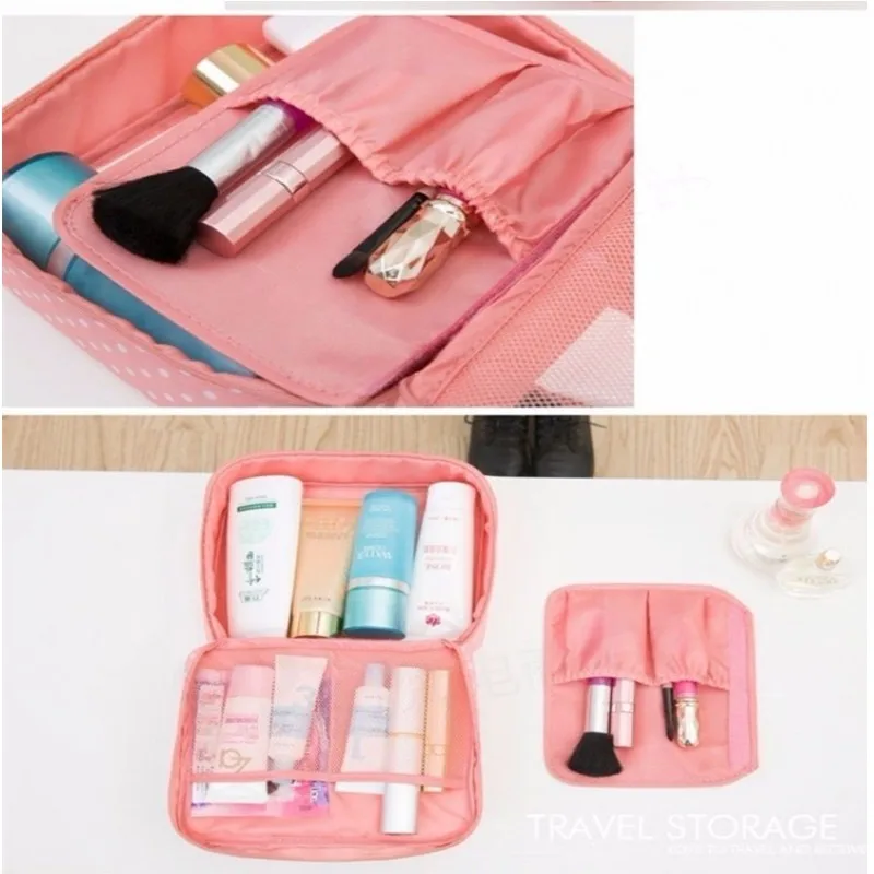 Women Cosmetic bag Makeup bag Case Make Up Organizer Toiletry Storage Neceser Rushed Floral Nylon Zipper New Travel Wash pouch Women Cosmetic bag Makeup bag Case Make Up Organizer Toiletry Storage Neceser Rushed Floral Nylon Zipper New Travel Wash pouch