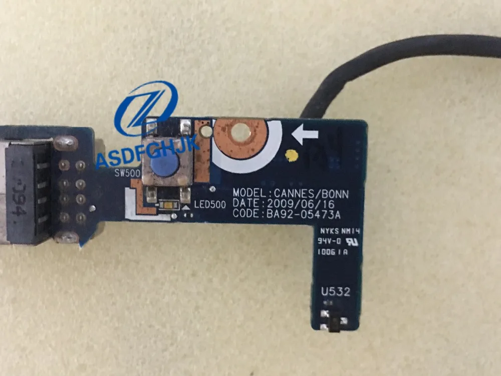 Для Samsung R518 R620 R720 R520 R522 кнопка Пуск/USB доска BA92 05473A кабель 100% Проверка прошла