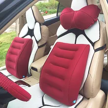 Термополиуретановая ламинированная ткань удобная пневматическая Автомобильная подушка под поясницу для защиты поясничного отдела позвоночника поясничного типа