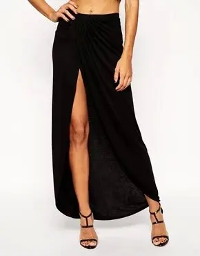 pencil cut long skirt