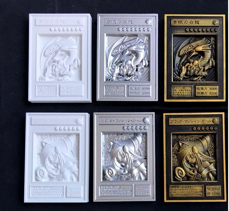 YU GI OH TARJETA ORO Tarjeta de Metal Local Japón ojo dorado dragón blanco VOL Colección de Edición