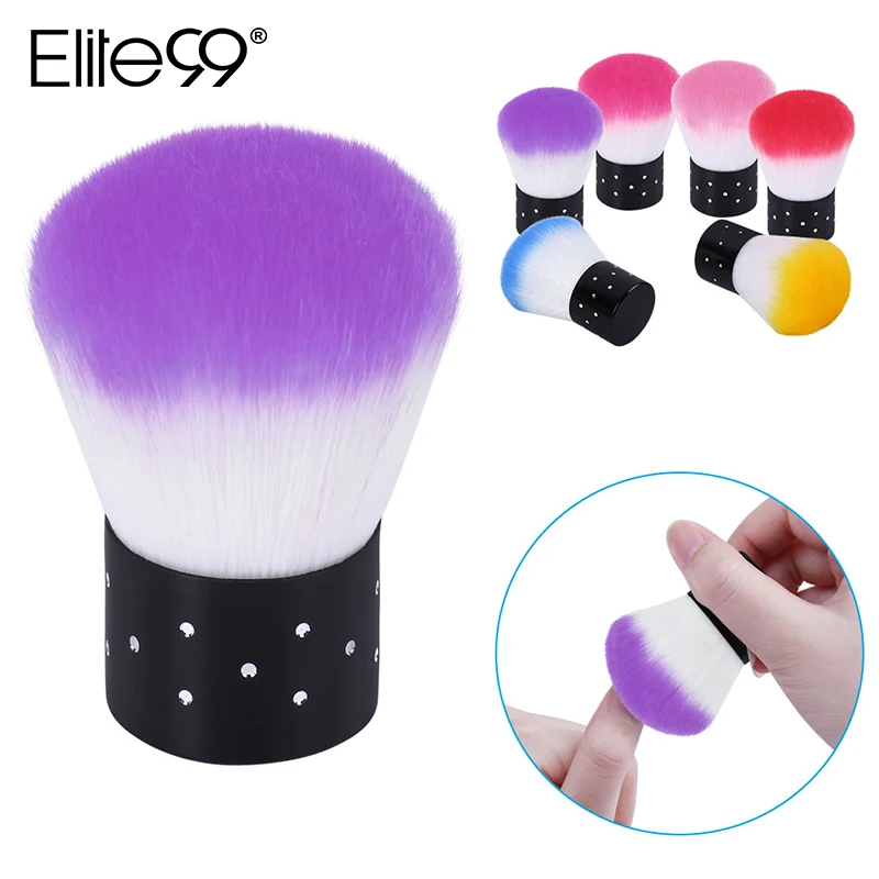 

Elite99 Soft Nail Cleaning Brush For Acrylic & UV Gel Polish Nail Art Dust Cleaner Brush Manicure Pedicure Nail Brush Tool