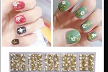 Gold Love Bow Nail Art Sticker Decal Decoration 30PCS Nail Art Tips Stickers False Nail Design Manicure Decals Gems Glitter Toe Gold Love Bow Nail Art Sticker Decal Decoration 30PCS Nail Art Tips Stickers False Nail Design Manicure Decals Gems Glitter Toe