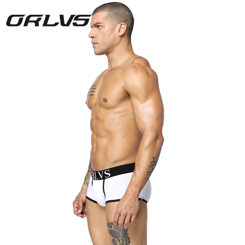 ORLVS мужские трусы боксеры Шорты хлопковые сексуальные Sous Vetement Homme| |
