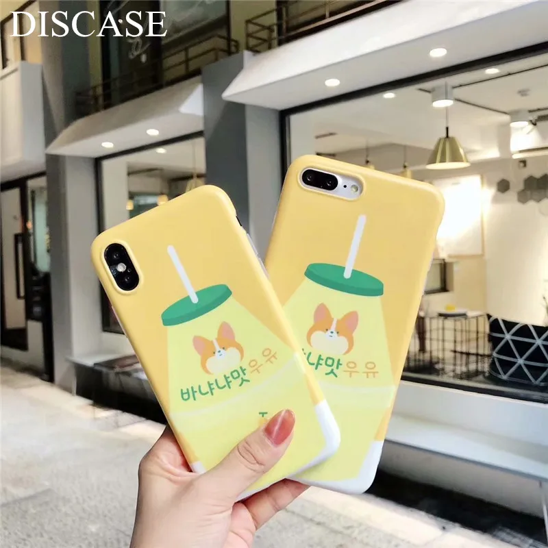 DISCASE матовая все включено мягкая оболочка чехол для телефона iphone 8 7 6 6s plus X желтый
