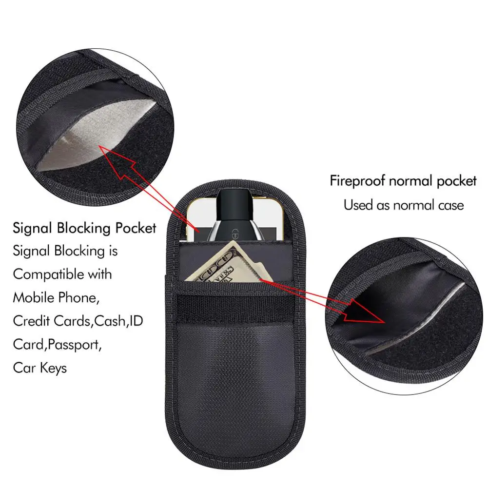 Gps RFID огнестойкая блокирующая сумка Фарадея щит клетка чехол Бумажник Защитный чехол для наличных банковских карт паспорт ценные вещи