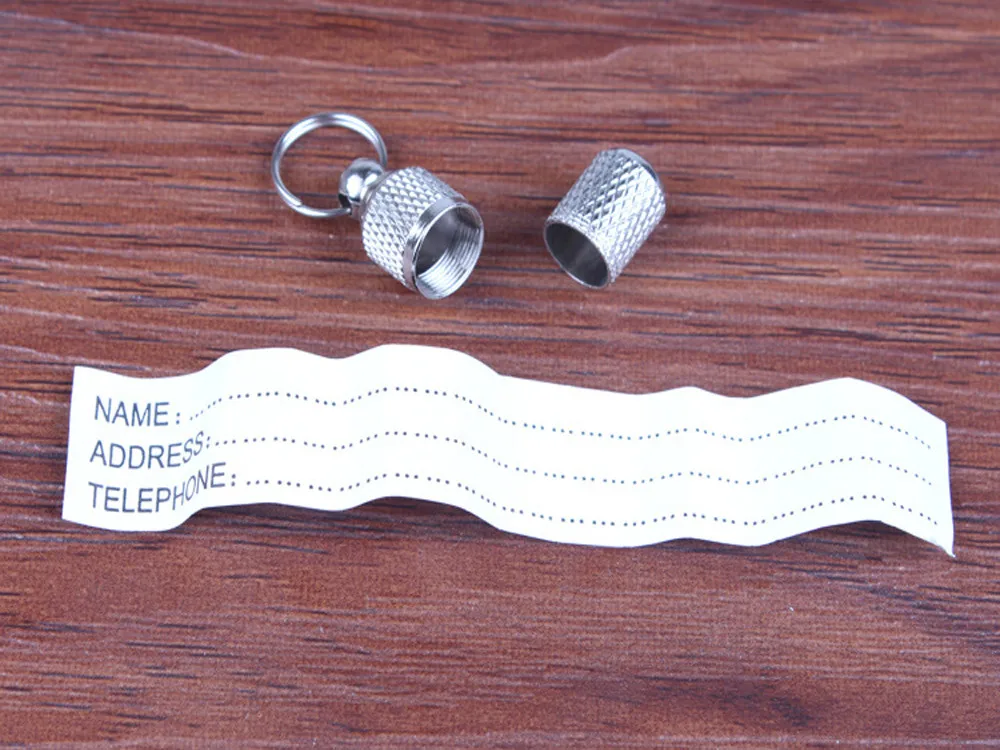 

Anti-Lost Pet Dog Cat ID Name Address Label Tag Storage Barrel Tube Pet Kitten Identity Card ID Tags^5