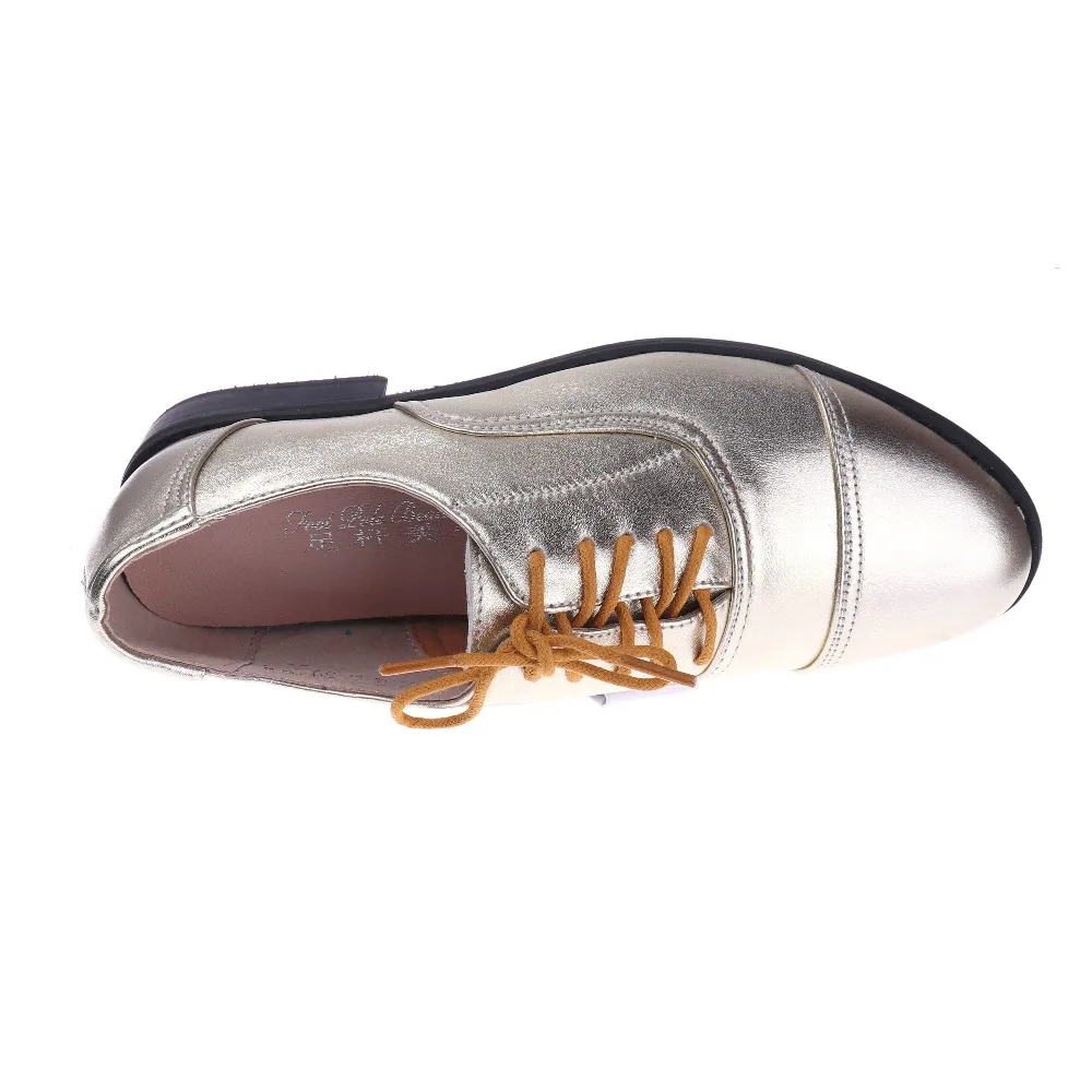 Г. Ретро в британском стиле с резным узором из натуральной кожи плоский каблук Цвет соответствия на шнурках Большие размеры женские туфли-оксфорды 12 цветов