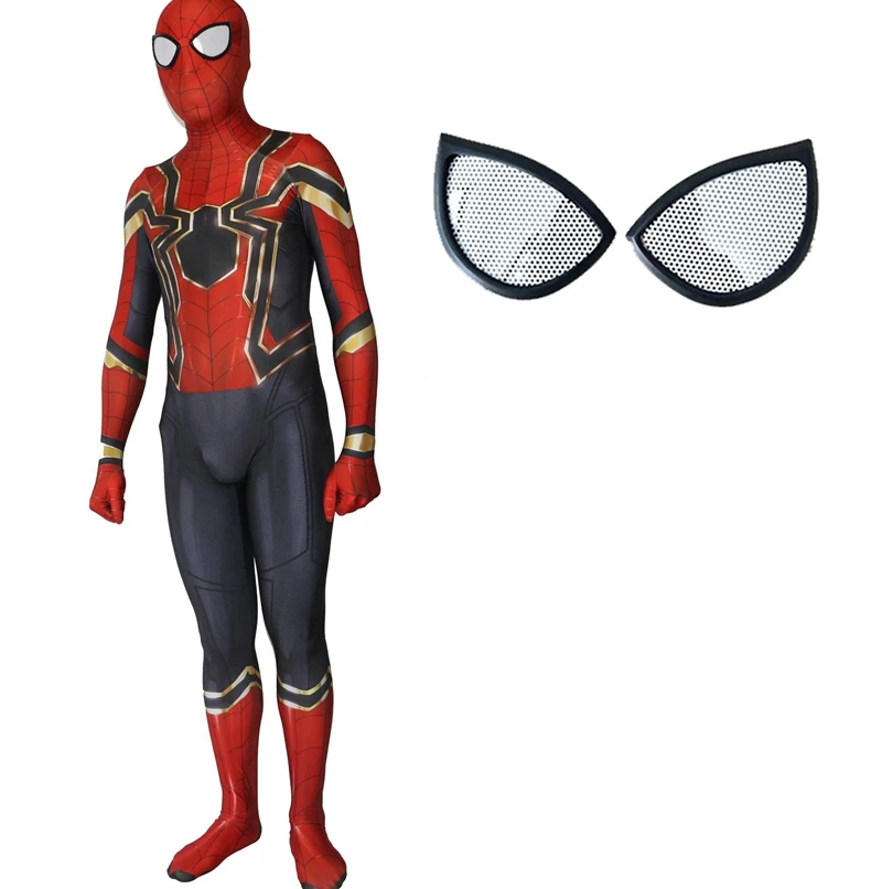 FOGIMOYA Человек-паук возвращение домой Косплей Костюм Zentai Железный человек паук супергерой боди костюм комбинезоны на заказ