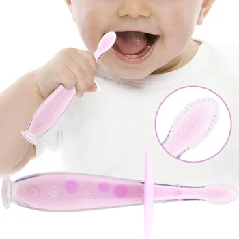 

Baby Training Toothbrush Kids Soft Safe Bendable Teether Toothbrush Brush Silicone Dental Care Toothbrush Kids Dental Care