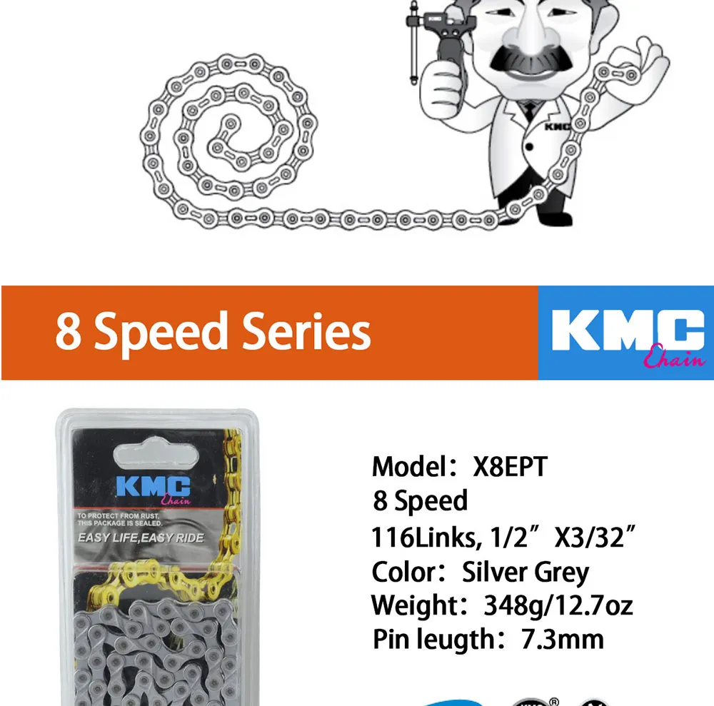 Perfect KMC X11 X10 Bicycle Chain 9S 10S 11S Bicycle Chain 116L With Original box and Magic Button for Mountain/Rod Bike Bicycle Parts 11