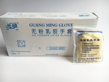 

30 pairs Powder-free latex gloves lab educational equipment protective gloves