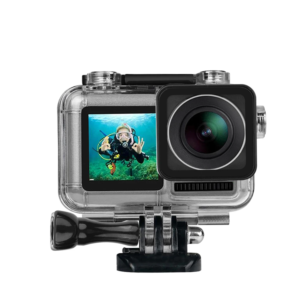 Водонепроницаемый корпус чехол с винтовым объективом для Osmo Action Sport камера для серфинга дайвинга защитная оболочка для DJI Osmo Action