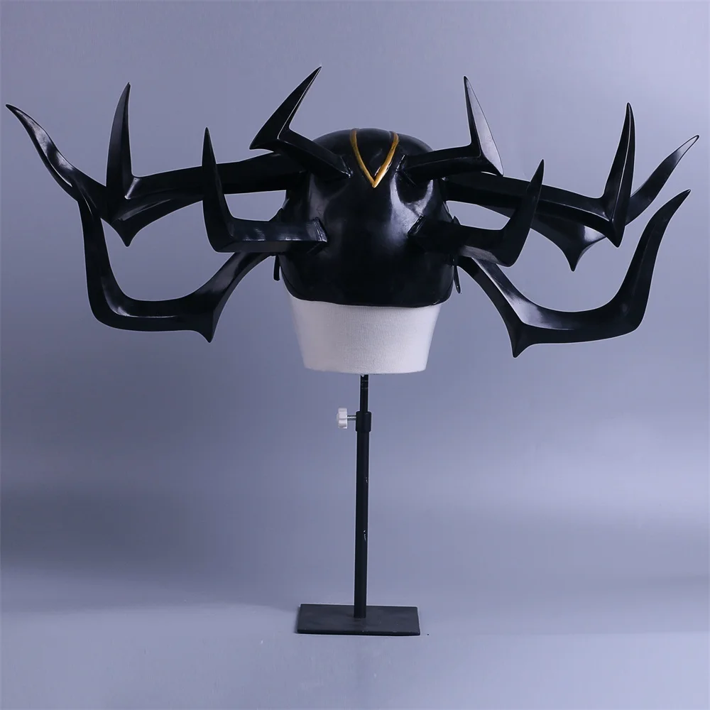 2017 Movie Thor 3 Hela PVC Cosplay Costumes Mask Marvel Legends Hela Masked Helmet Halloween Prop (6)
