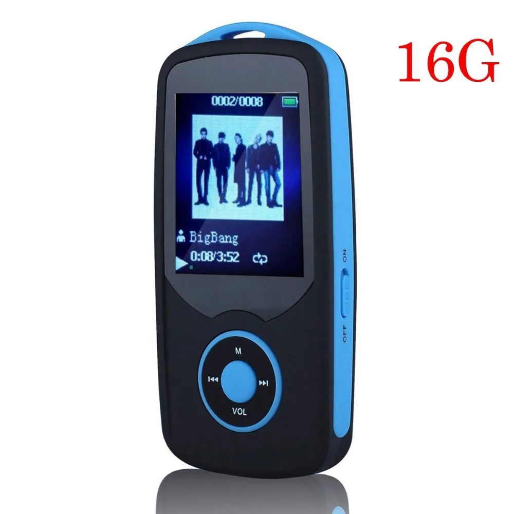 2016 New Original RUIZU X06 16G Bluetooth MP3 Music Player 1 8 Inch 100Hr High Quality
