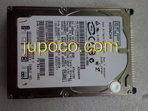 FREE SHIPPING Disk drive HEJ421040G9AT00 40GB For HITACHI Car font b HDD b font navigation systems